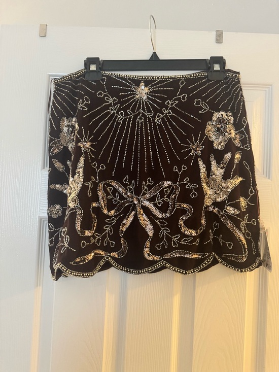 ASOS Dresses & Skirts - Embellished Brown Sequin Mini Skirt